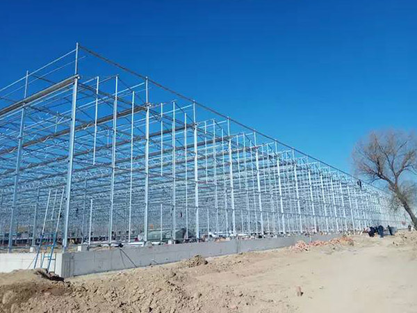 大慶溫室大棚工程骨架施工